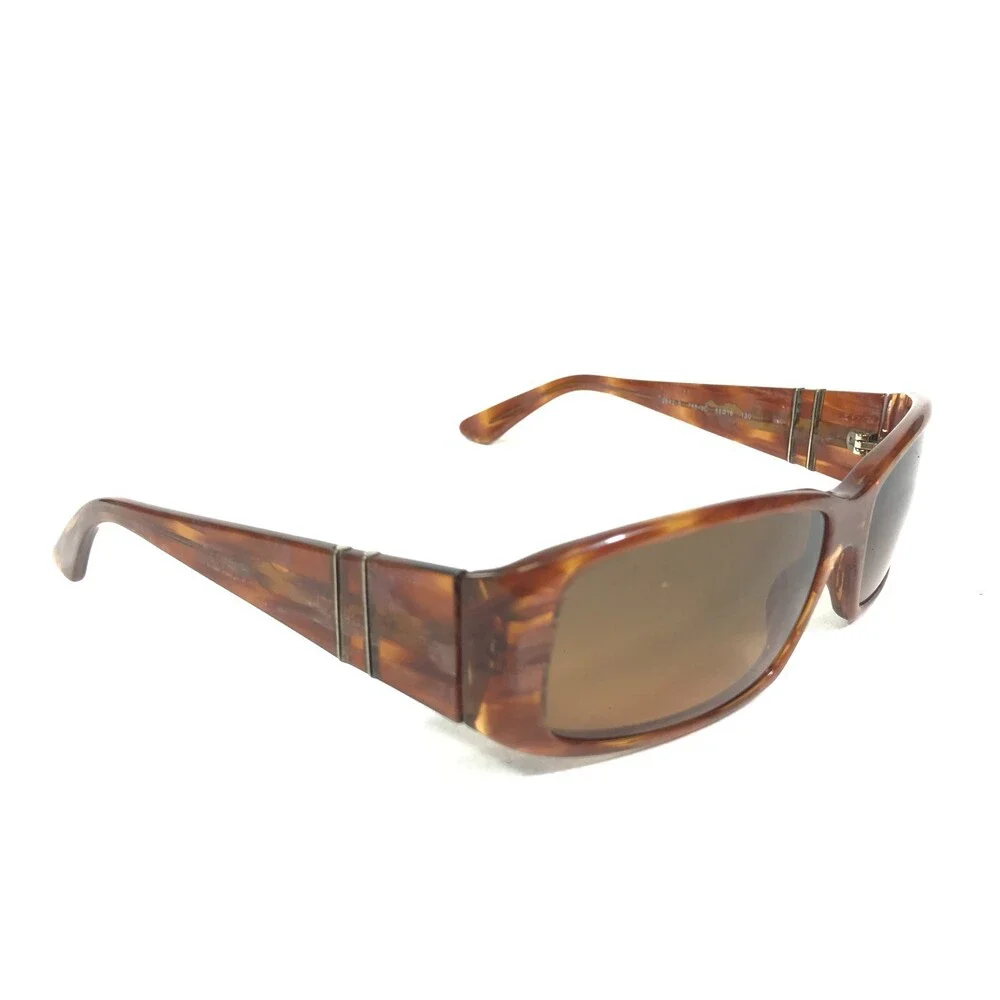Persol Sunglasses 2842-S 765/3C Brown Rectangular Frames with Brown Lenses